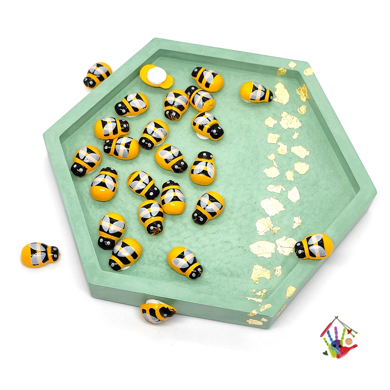 Жовті букашки бджоли для декору