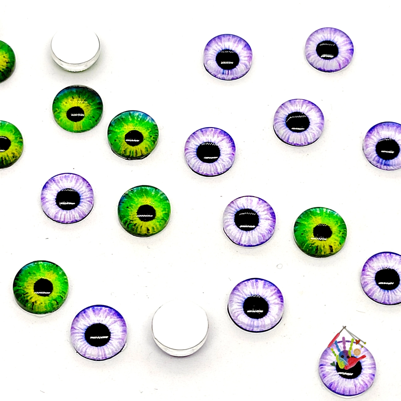 Очі кабошони 8 мм для іграшок ручної роботи